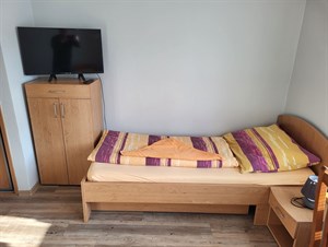 Dvoulůžkový pokoj s televizí